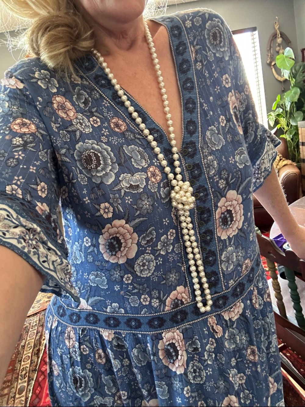 60”strand Opera high quality faux PEARLS. Art deco, Flapper, Art Nouveau Heavy